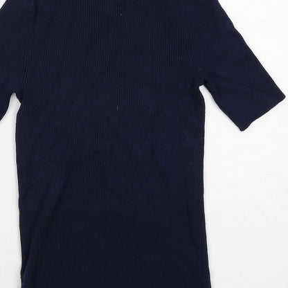 Womens UK Size S Marks and Spencer Blue Pullover Jumper