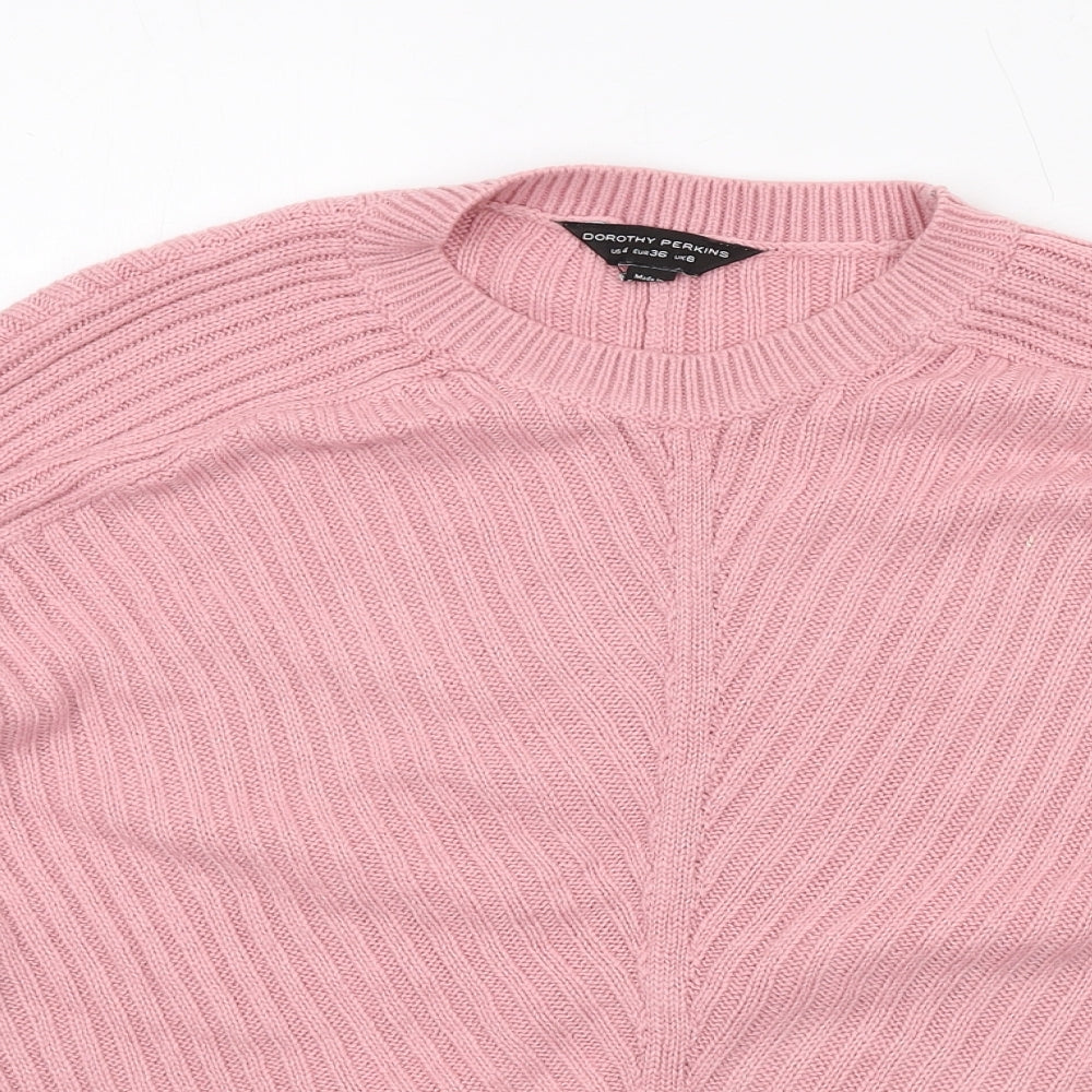 Womens UK Size 8 Dorothy Perkins Pink Pullover Jumper