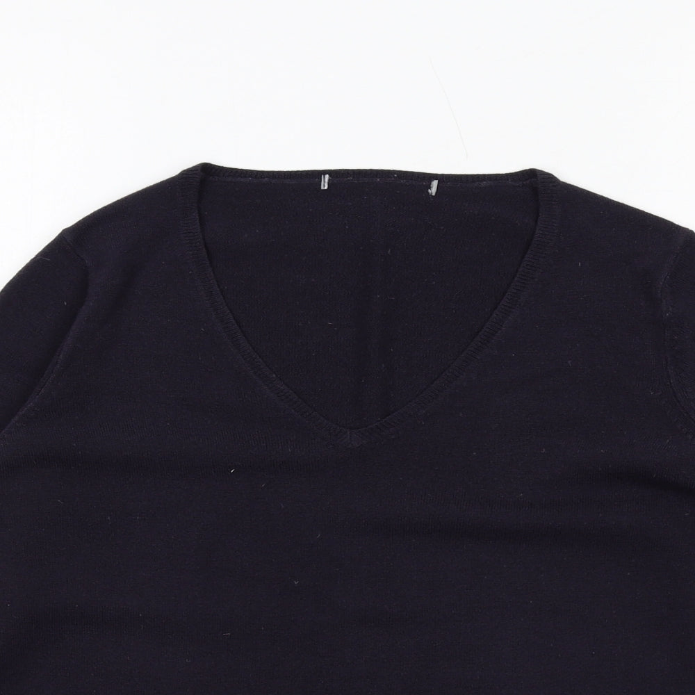Womens UK Size 12 Marks and Spencer Blue Pullover Jumper