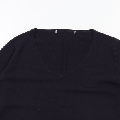 Womens UK Size 12 Marks and Spencer Blue Pullover Jumper