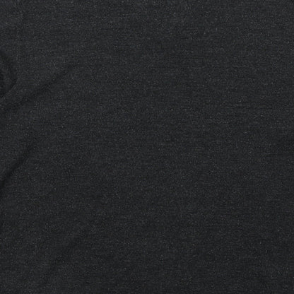 Marks and Spencer Mens Grey V-Neck Acrylic Pullover Jumper Size M Long Sleeve