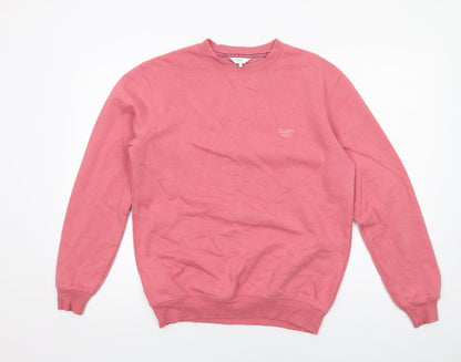 Cotton Traders Womens Pink Cotton Pullover Sweatshirt Size S Pullover