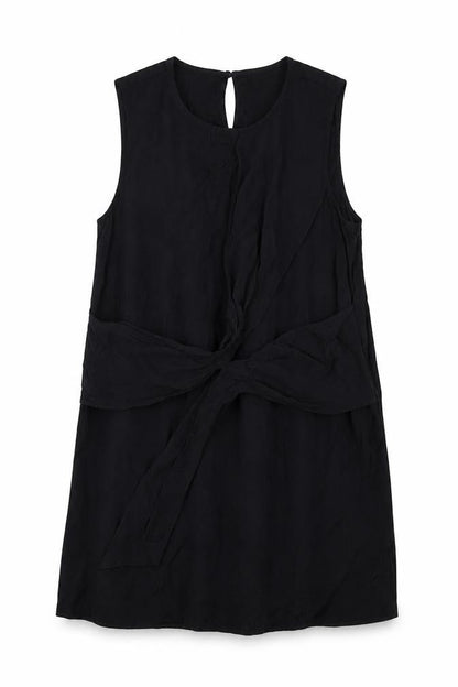 Zara Womens Black Viscose A-Line Size M Round Neck Button