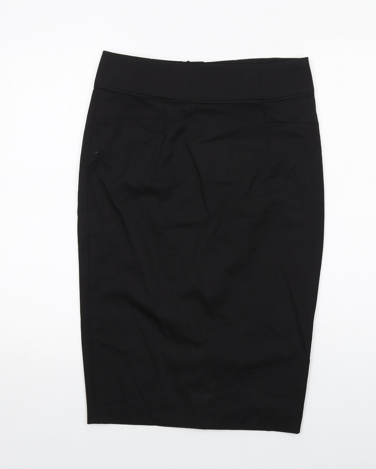 NEXT Womens Black Polyester Straight & Pencil Skirt Size 10 Zip