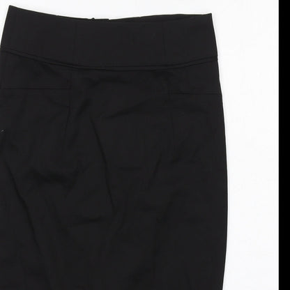 NEXT Womens Black Polyester Straight & Pencil Skirt Size 10 Zip