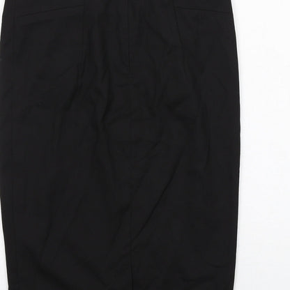 NEXT Womens Black Polyester Straight & Pencil Skirt Size 10 Zip
