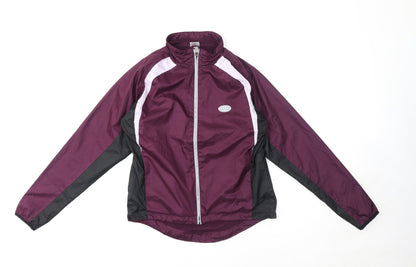 Womens UK Size 12 Crane Sports Purple Windbreaker Coat