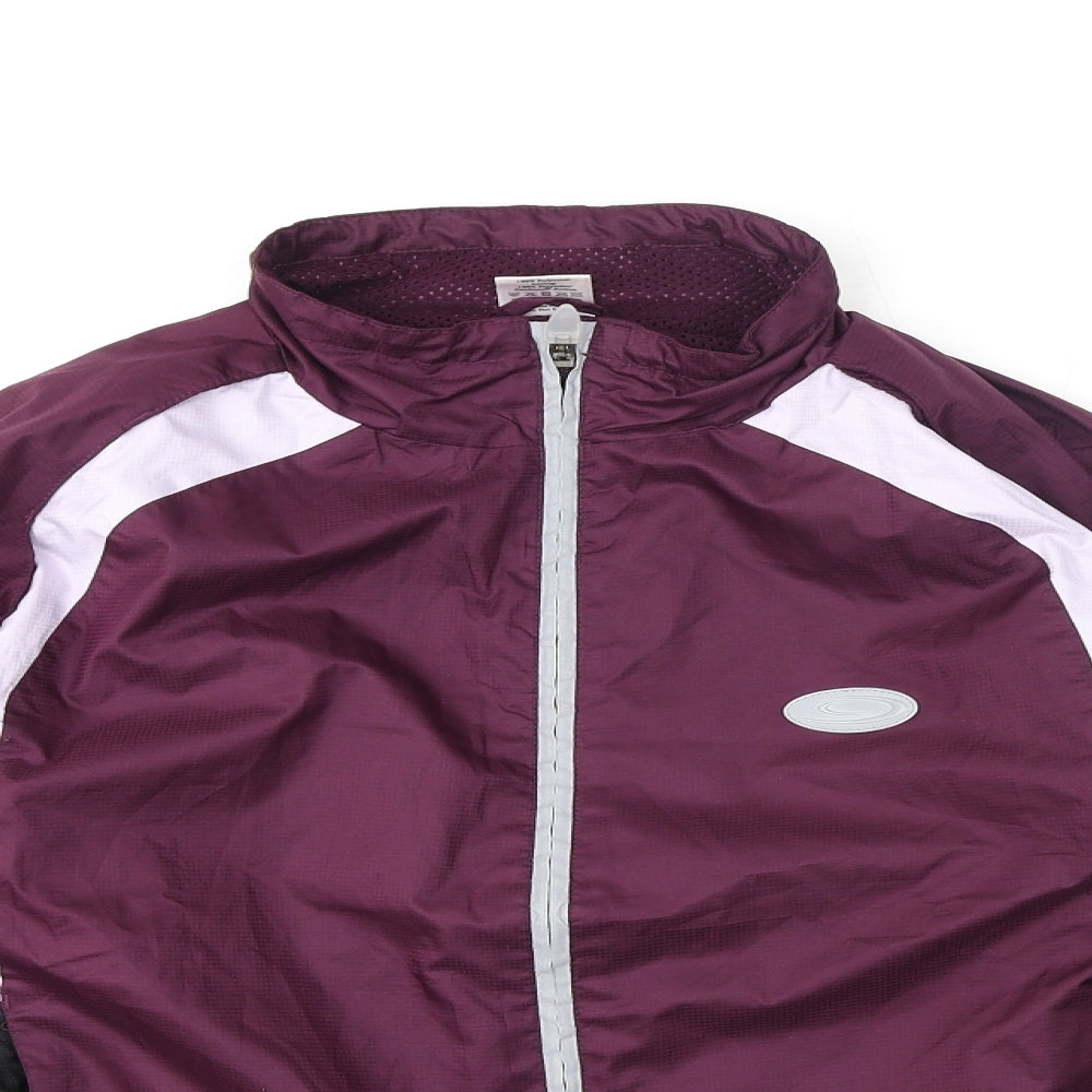 Womens UK Size 12 Crane Sports Purple Windbreaker Coat