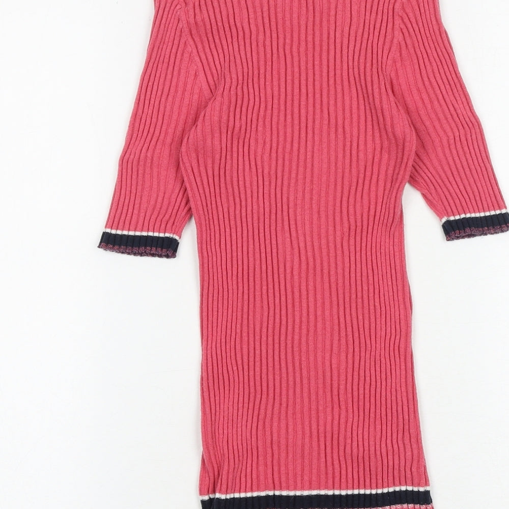 Womens UK Size 10 NEXT Pink Basic Blouse