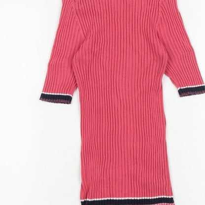 Womens UK Size 10 NEXT Pink Basic Blouse
