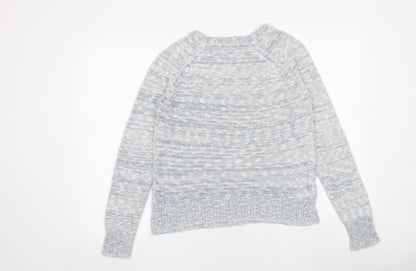 Womens UK Size 12 Red Herring Blue Pullover Jumper