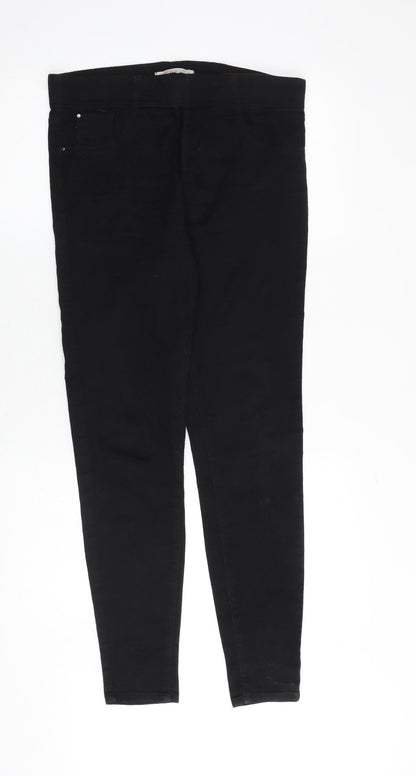 Womens UK Size 10 Papaya Regular Fit Jegging Black Jeans