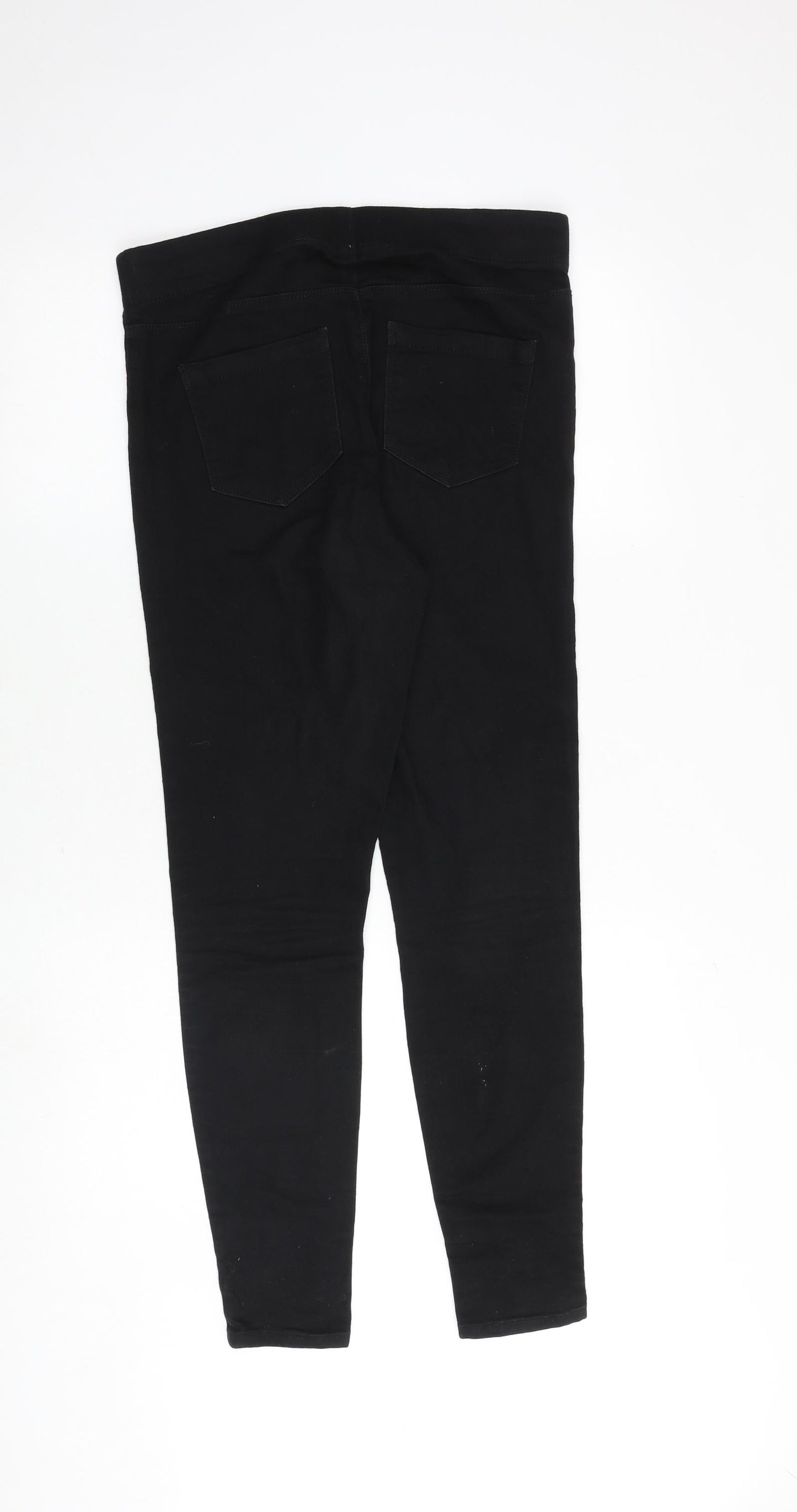 Womens UK Size 10 Papaya Regular Fit Jegging Black Jeans