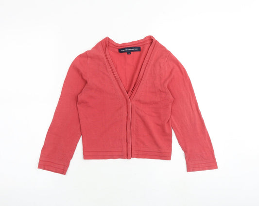 Womens UK Size XS French Connection Pink Cardigan Jumper