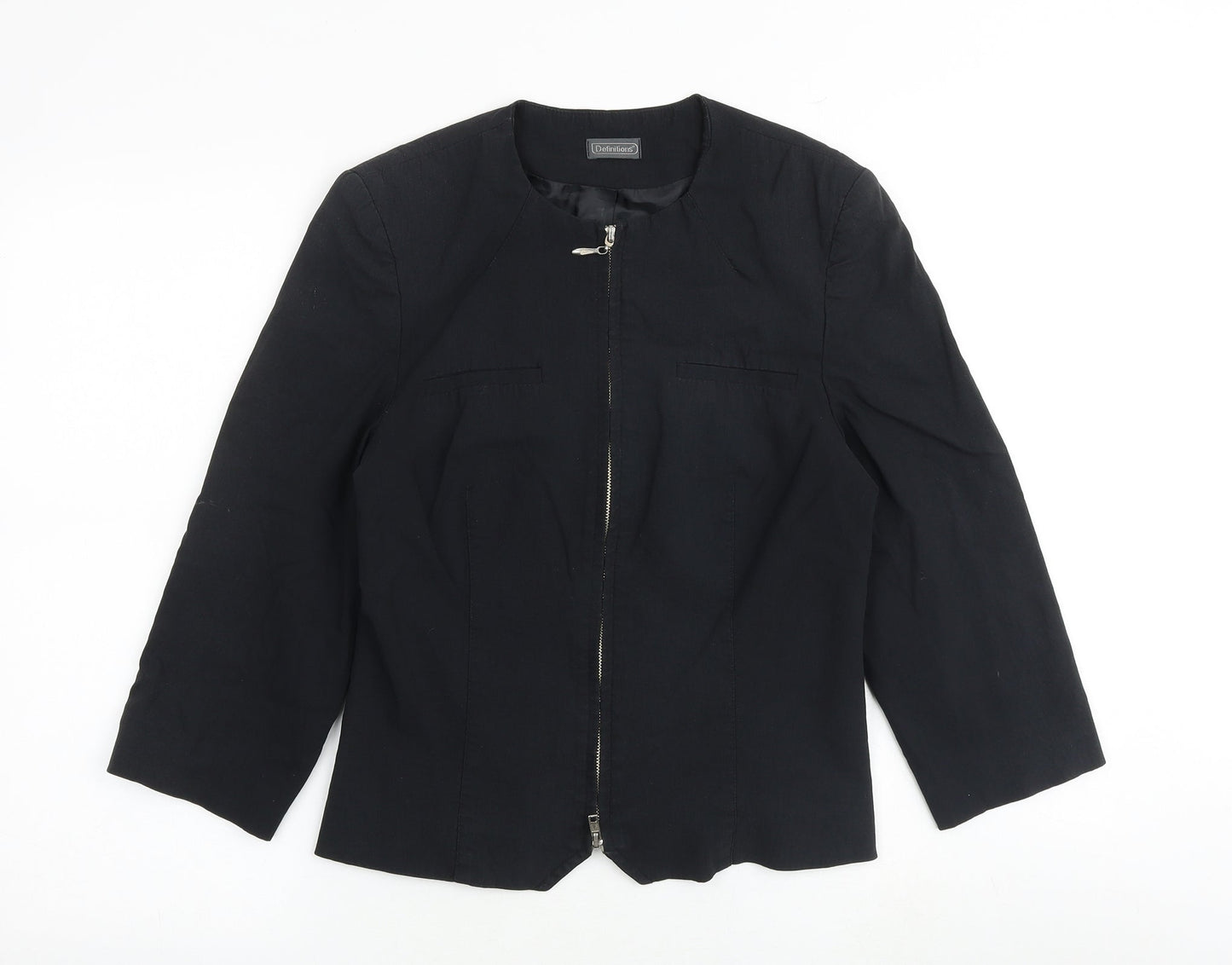 Womens UK Size 10 Definitions Black Jacket