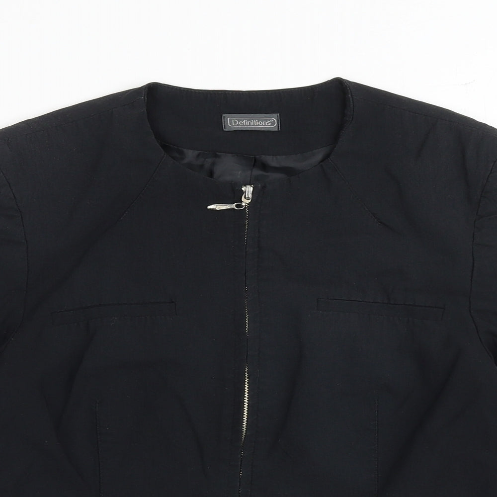 Womens UK Size 10 Definitions Black Jacket