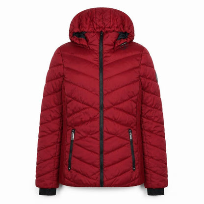 Womens UK Size S HFX Red Quilted Coat