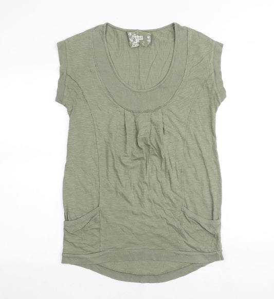 Womens UK Size S NEXT Green Tunic T-Shirt