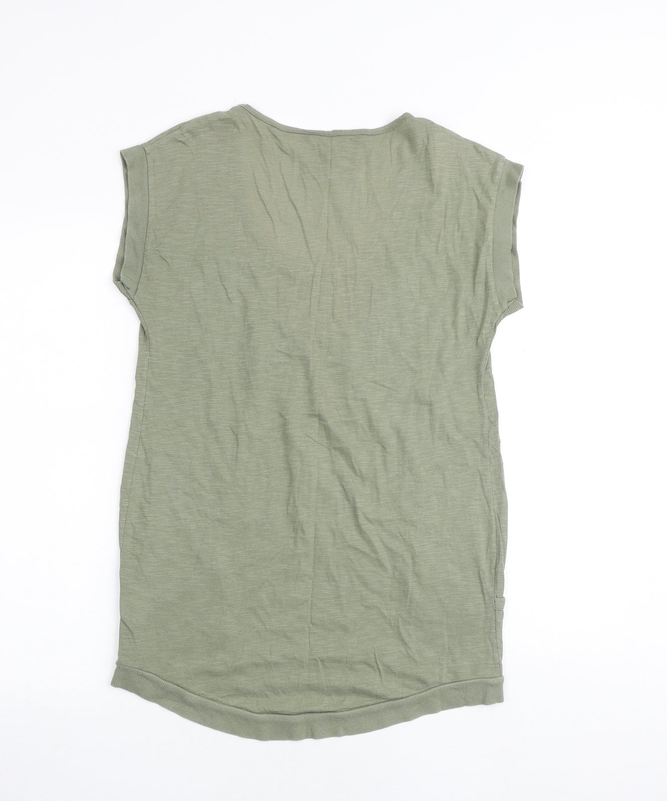 Womens UK Size S NEXT Green Tunic T-Shirt