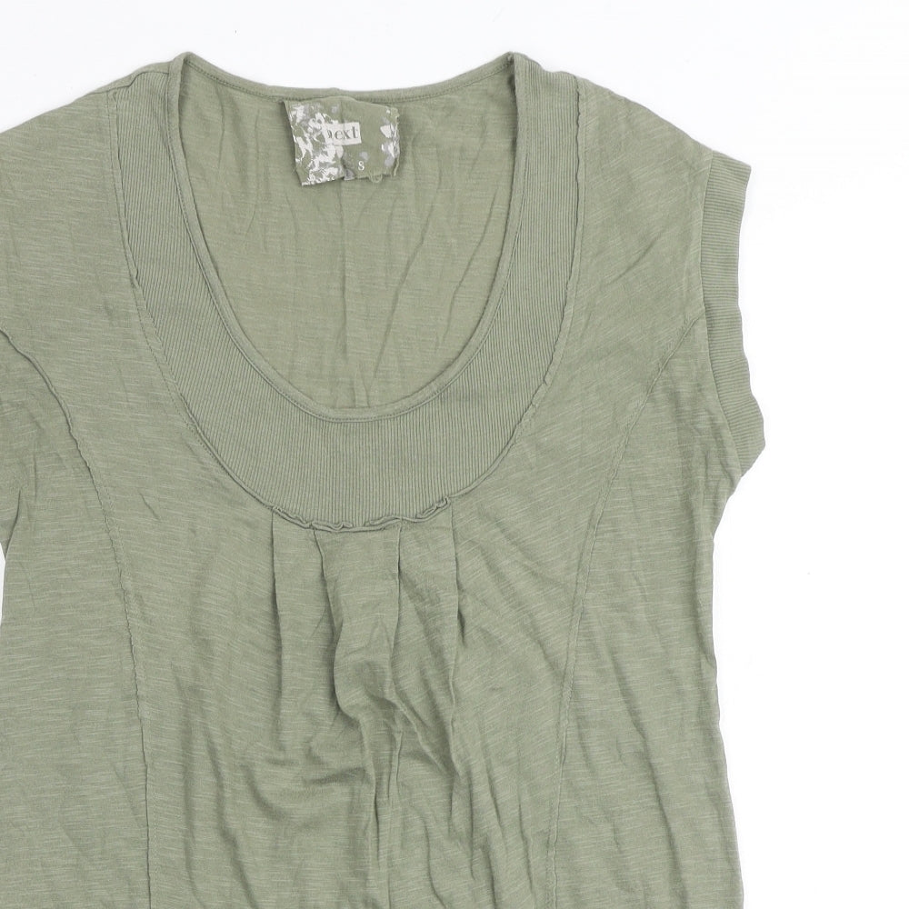 Womens UK Size S NEXT Green Tunic T-Shirt