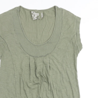 Womens UK Size S NEXT Green Tunic T-Shirt