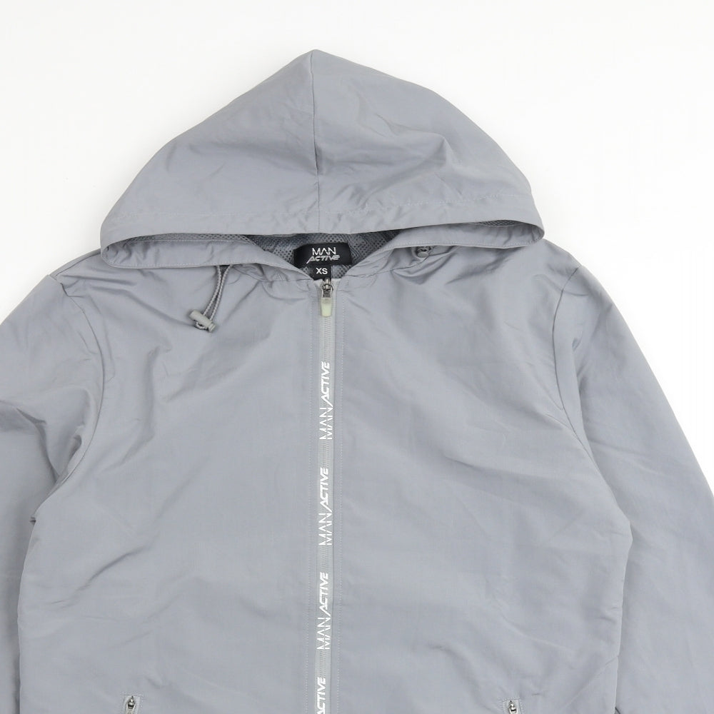 Mens UK Size XS BOOHOO MAN Grey Jacket