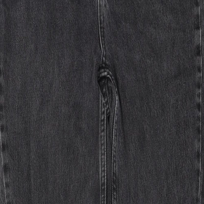 Topshop Womens Grey Cotton Skinny Jeans Size 30 in L26 in Regular Button