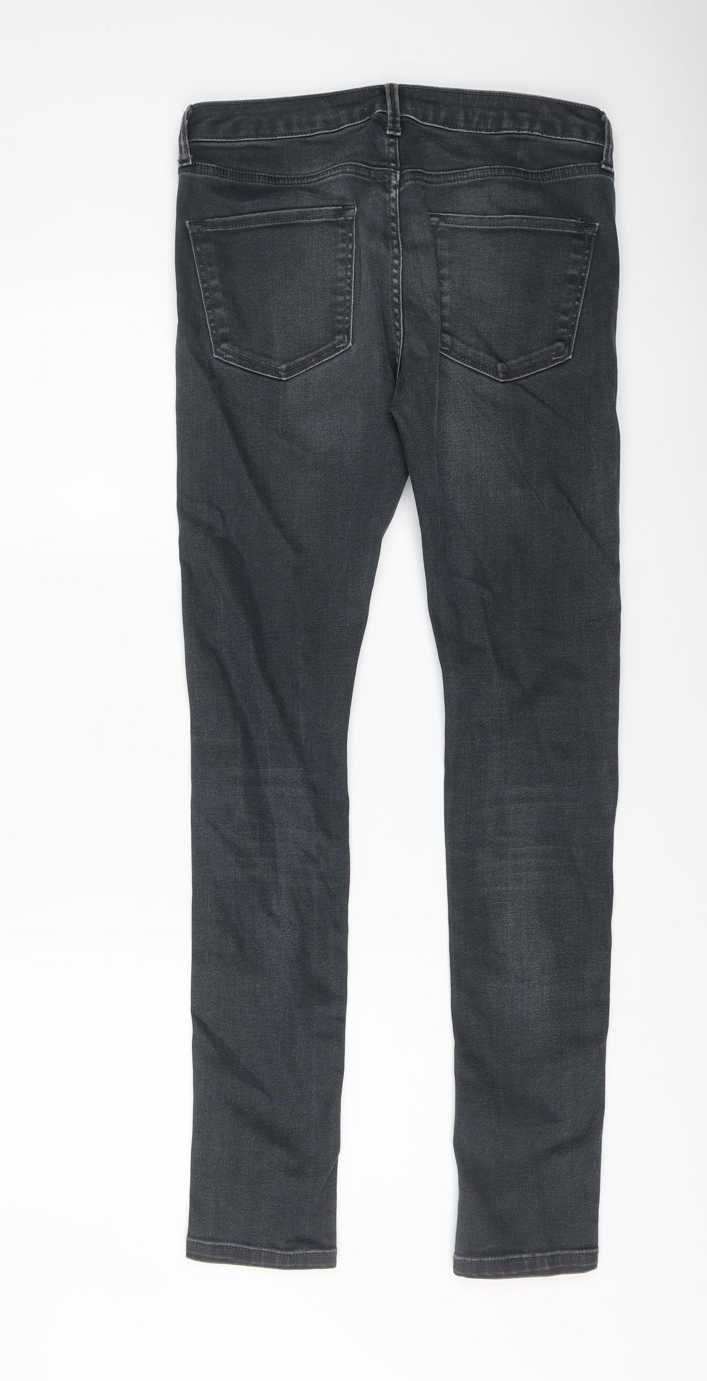 Mens UK Size 30 in Topman Regular Fit Skinny Blue Jeans
