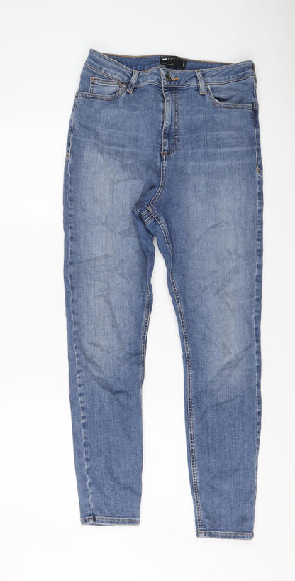 ASOS Womens Blue Cotton Skinny Jeans Size 30 in L32 in Regular Button