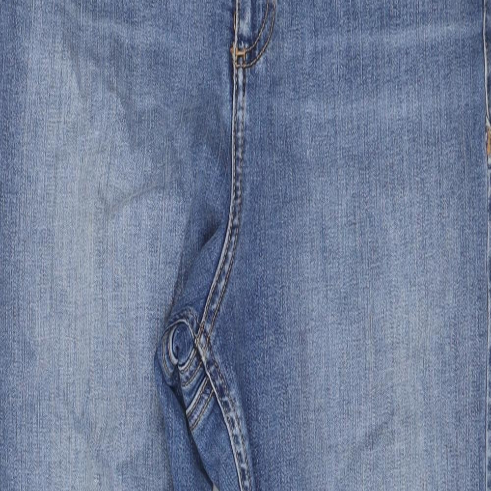 ASOS Womens Blue Cotton Skinny Jeans Size 30 in L32 in Regular Button