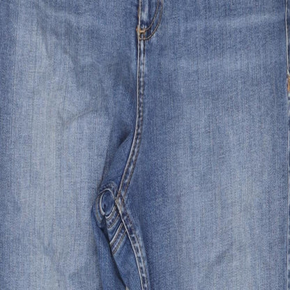 ASOS Womens Blue Cotton Skinny Jeans Size 30 in L32 in Regular Button