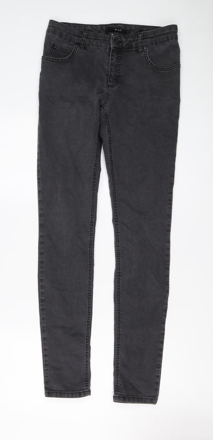 Womens UK Size 10 Oui Regular Fit Skinny Grey Jeans