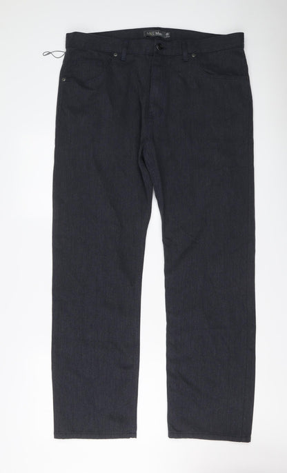 Womens UK Size 38 Marks and Spencer Regular Fit  Blue Trousers