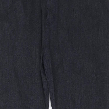 Womens UK Size 38 Marks and Spencer Regular Fit  Blue Trousers