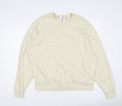 Womens UK Size M COLLUSION Yellow Pullover Sweatshirt