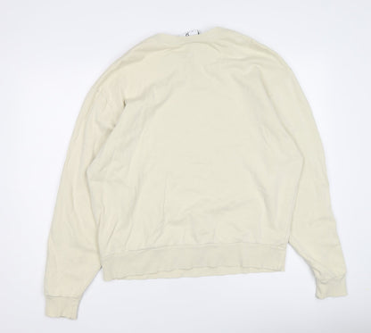 Womens UK Size M COLLUSION Yellow Pullover Sweatshirt