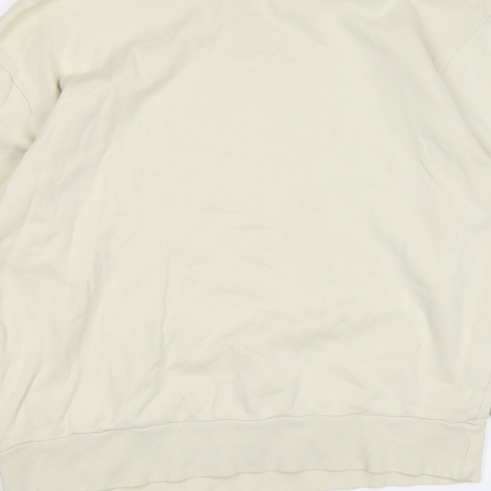 Womens UK Size M COLLUSION Yellow Pullover Sweatshirt
