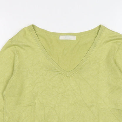 Womens UK Size 10 Marks and Spencer Green Pullover Jumper