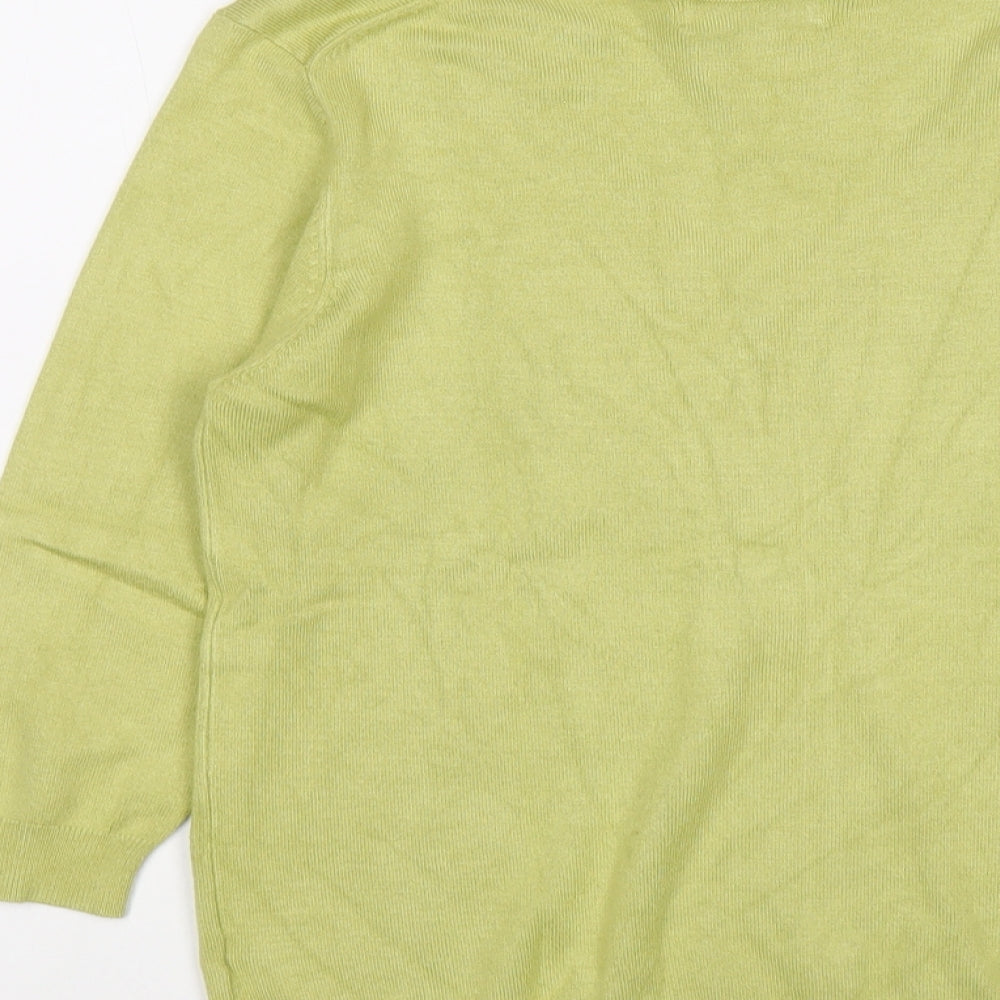 Womens UK Size 10 Marks and Spencer Green Pullover Jumper