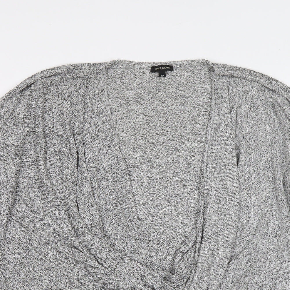 Womens UK Size 10 River Island Grey Pullover Jumper