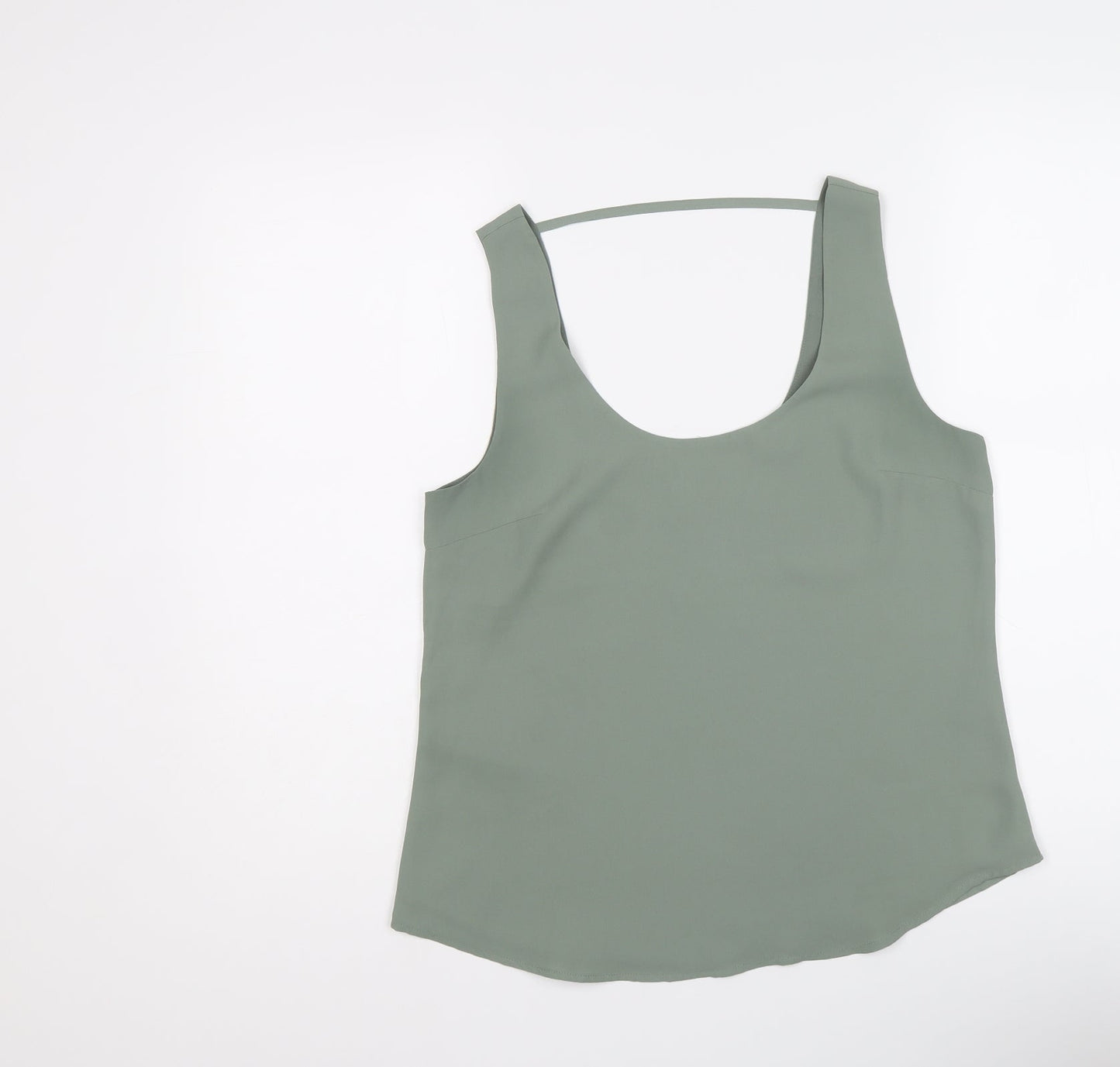Womens UK Size 10 Oasis Green Basic Tank
