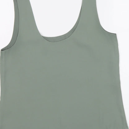 Womens UK Size 10 Oasis Green Basic Tank