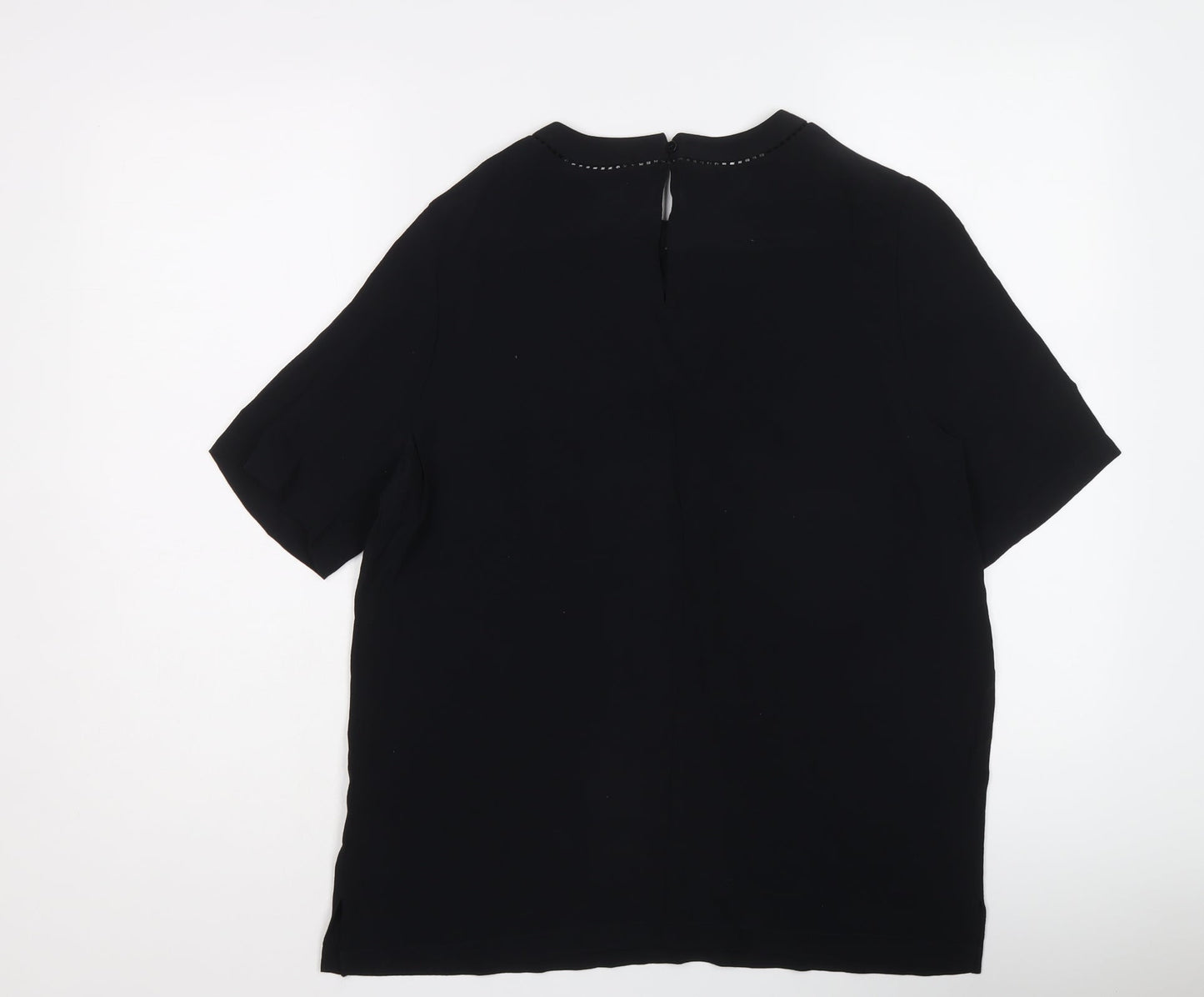 Womens UK Size 12 Marks and Spencer Black Basic T-Shirt