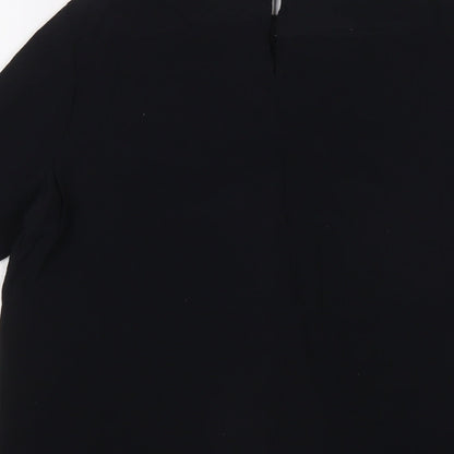 Womens UK Size 12 Marks and Spencer Black Basic T-Shirt