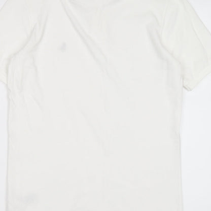 Jack Wills Mens Ivory Cotton Polo Size XS Collared Button