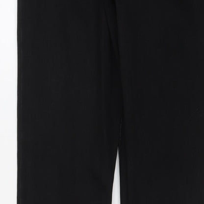 Authentic Womens Black Cotton Skinny Jeans Size 12 L27 in Regular Button