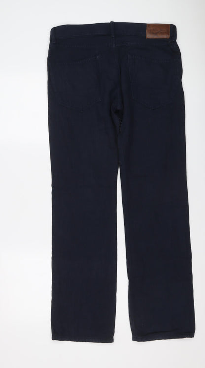 Esprit Mens Blue Cotton Straight Jeans Size 30 in L32 in Regular Button