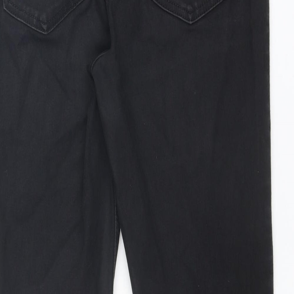Topshop Womens Black Cotton Jegging Jeans Size 30 Regular Zip