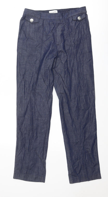 Classic Womens Blue Cotton Straight Jeans Size 30 in Regular