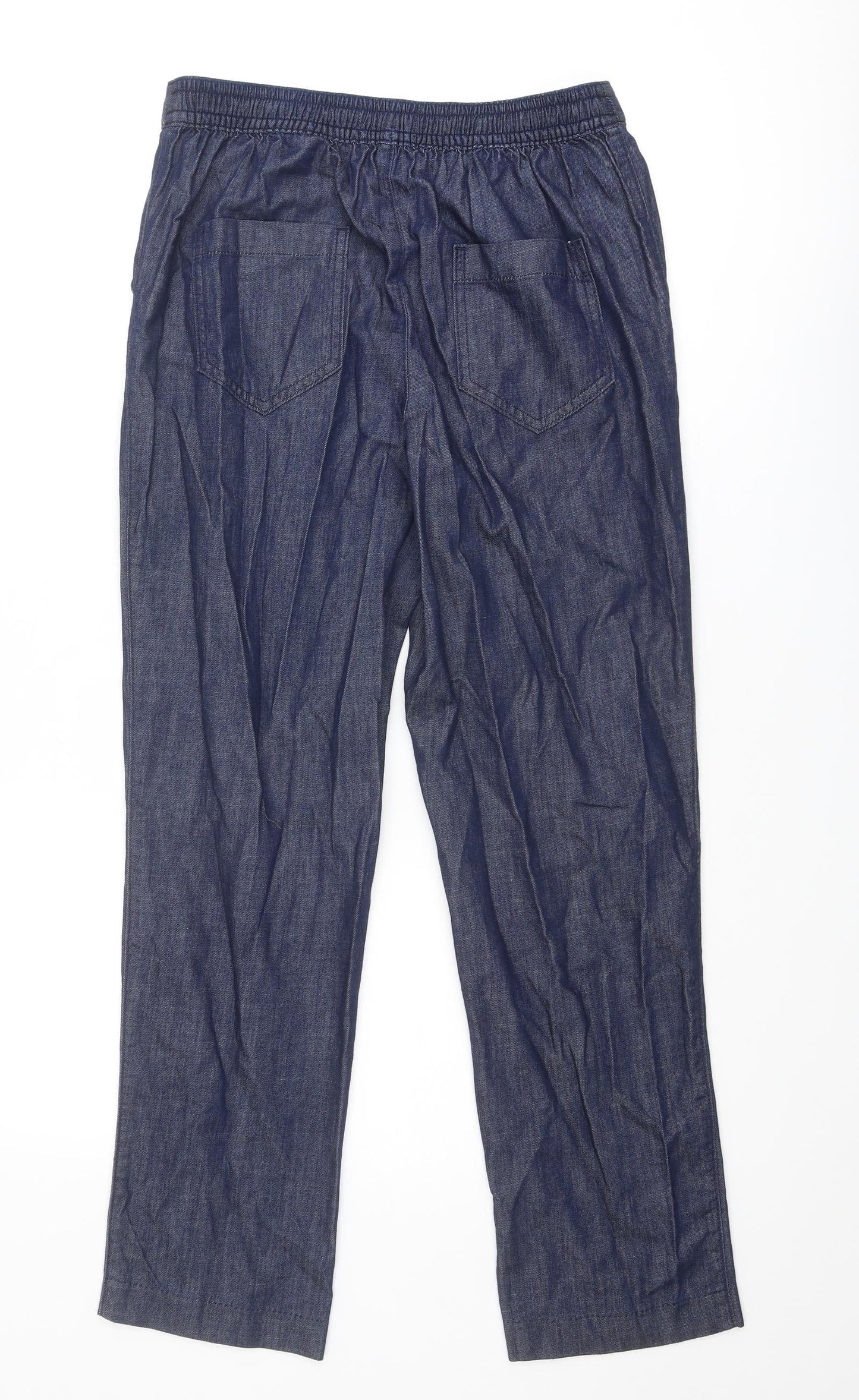 Classic Womens Blue Cotton Straight Jeans Size 30 in Regular